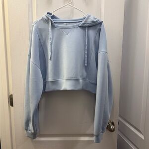 Altar'd State Light Blue Women's Cropped Hoodie